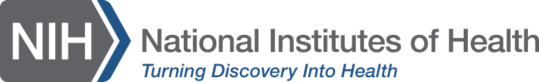 NIH logo on display of the website